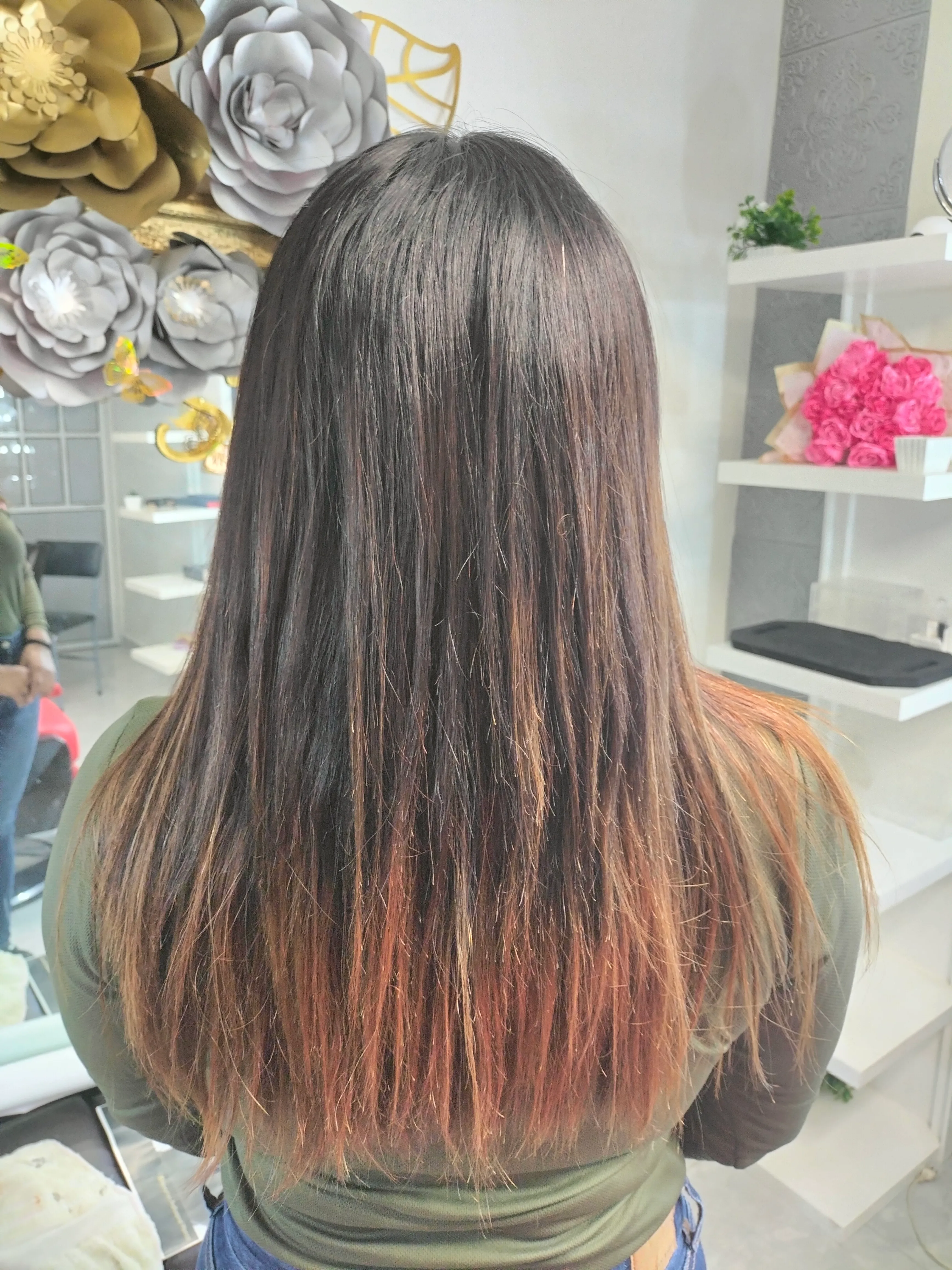Cabello antes del tratamiento de estilismo